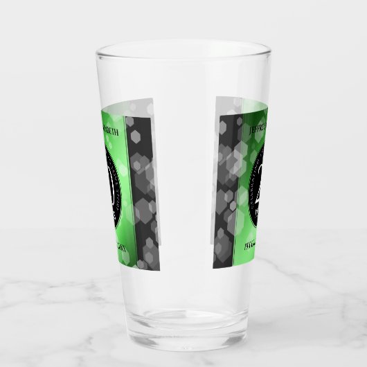 Eleganter 20. Smaragdgrüner Hochzeitstag Glas (Rechts)