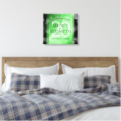 Eleganter 20. Smaragdgrüner Hochzeitstag Leinwanddruck (Insitu (Schlafzimmer))