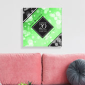Eleganter 20. Smaragdgrüner Hochzeitstag Leinwanddruck (Insitu (Wohnzimmer))