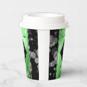 Eleganter 20. Smaragdgrüner Hochzeitstag Pappbecher (Rechts)