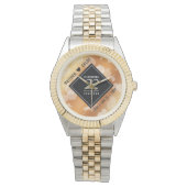 Eleganter 22. Geburtstag der Kupferhochzeit Armbanduhr (Vorderseite)