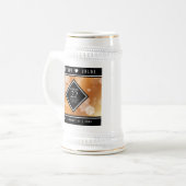 Eleganter 22. Geburtstag der Kupferhochzeit Bierglas (Vorderseite Links)