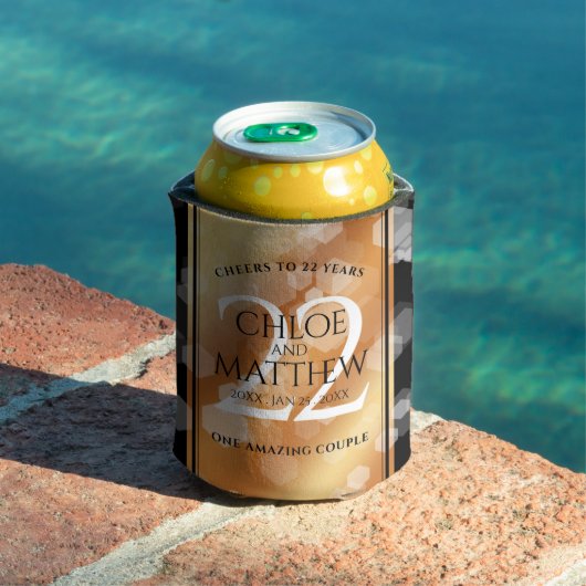 Eleganter 22. Geburtstag der Kupferhochzeit Dosenkühler (In Situ Pool)