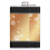 Eleganter 22. Geburtstag der Kupferhochzeit Flachmann (Rückseite)