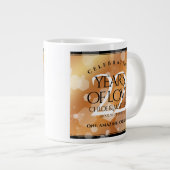 Eleganter 22. Geburtstag der Kupferhochzeit Jumbo-Tasse (Vorderseite Rechts)