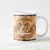 Eleganter 22. Geburtstag der Kupferhochzeit Jumbo-Tasse (Rechts)