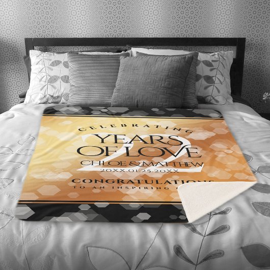 Eleganter 22. Geburtstag der Kupferhochzeit Sherpadecke