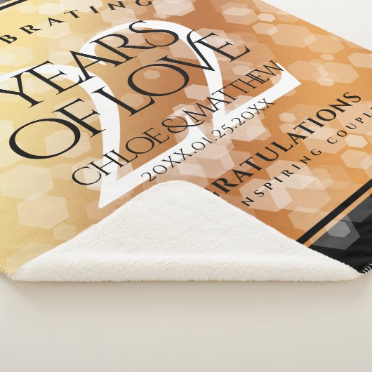 Eleganter 22. Geburtstag der Kupferhochzeit Sherpadecke (3/4)