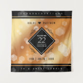 Eleganter 22. Geburtstag der Kupferhochzeit Wandteppich (Vorderseite)