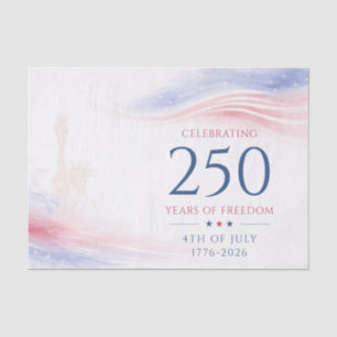 Eleganter 250. amerikanischer Unabhängigkeitstag 4 Seidenpapier