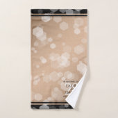 Eleganter 28. Geburtstag von Linen Badhandtuch Set (Handtuch)