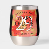 Eleganter 29. Garnet Hochzeitstag (Rückseite)