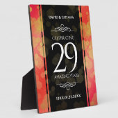 Eleganter 29. Garnet Hochzeitstag Fotoplatte (Seite)