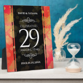 Eleganter 29. Garnet Hochzeitstag Fotoplatte (Seite)