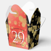 Eleganter 29. Garnet Hochzeitstag Geschenkschachtel (Geöffnet)