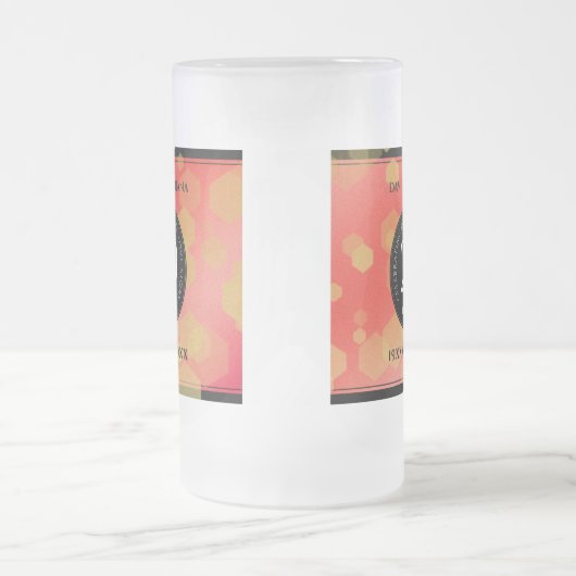 Eleganter 29. Garnet Hochzeitstag Mattglas Bierglas (Mittel)