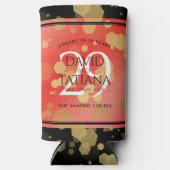 Eleganter 29. Garnet Hochzeitstag Selters Dosenkühler (Vorderseite)