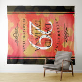 Eleganter 29. Garnet Hochzeitstag Wandteppich (Beispiel (Horizontal))