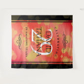 Eleganter 29. Garnet Hochzeitstag Wandteppich (Vorderseite (Horizontal))