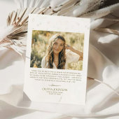 Eleganter 2 Foto Minimalistischer Abschluss Dankeskarte