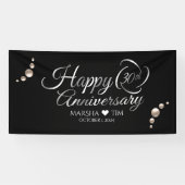 Eleganter 30. Geburtstag der Perlen (4'x8') Banner (Horizontal)