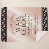 Eleganter 30. Geburtstag der Perlen Sherpadecke (Vorderseite (Horizontal))