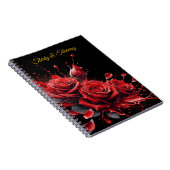 Eleganter 30. Geburtstag - Rose in Bloom Notizblock (Rechte Seite)