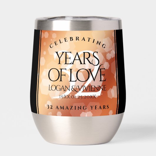 Eleganter 32. Geburtstag der Bronze (Rückseite)