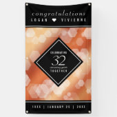 Eleganter 32. Geburtstag der Bronze Banner (Vertikal)