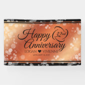 Eleganter 32. Geburtstag der Bronze Banner (Horizontal)