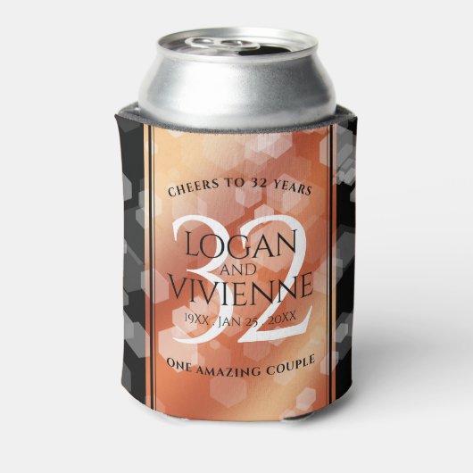 Eleganter 32. Geburtstag der Bronze Dosenkühler (Kanne Rückseite)