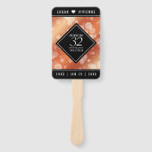 Eleganter 32. Geburtstag der Bronze Fächer (Vorderseite)