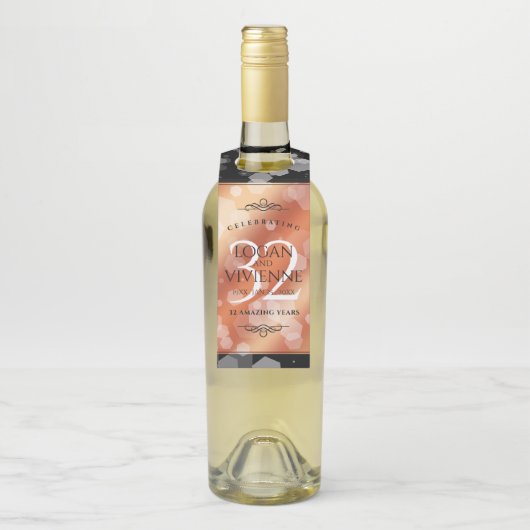 Eleganter 32. Geburtstag der Bronze Flaschenanhänger (Auf Flasche)