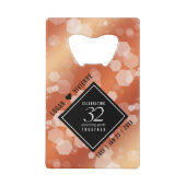 Eleganter 32. Geburtstag der Bronze Geldbeutel Flaschenöffner (Vorderseite)