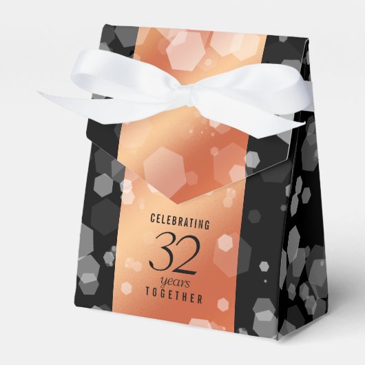 Eleganter 32. Geburtstag der Bronze Geschenkschachtel (Vorderseite)