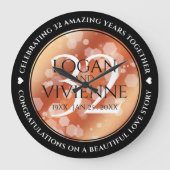 Eleganter 32. Geburtstag der Bronze Große Wanduhr (Vorderseite)