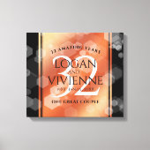 Eleganter 32. Geburtstag der Bronze Leinwanddruck (Vorderseite)