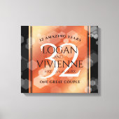 Eleganter 32. Geburtstag der Bronze Leinwanddruck (Vorderseite)