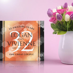 Eleganter 32. Geburtstag der Bronze Leinwanddruck