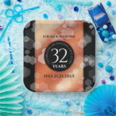 Eleganter 32. Geburtstag der Bronze Pappteller (Party)