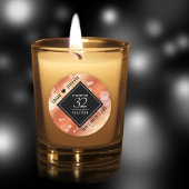 Eleganter 32. Geburtstag der Bronze Runder Aufkleber