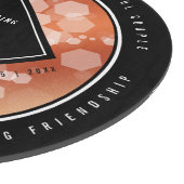 Eleganter 32. Geburtstag der Bronze Schneidebrett (Ecke)