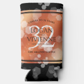 Eleganter 32. Geburtstag der Bronze Selters Dosenkühler (Rückseite)