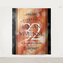 Eleganter 32. Geburtstag der Bronze Wandteppich