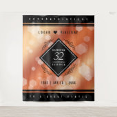 Eleganter 32. Geburtstag der Bronze Wandteppich (Vorderseite)