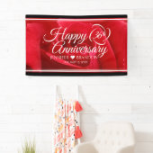 Eleganter 36. Rose Hochzeitstag Banner (Insitu)