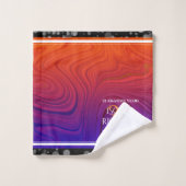 Eleganter 39. Geburtstag der Hochzeit Badhandtuch Set (Waschlappen)