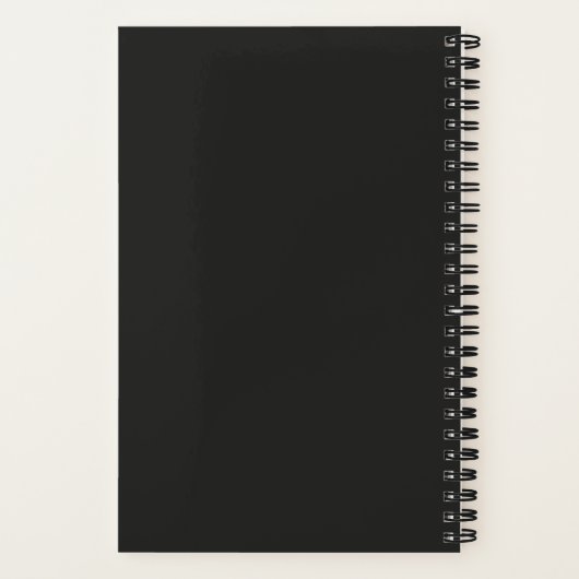 Eleganter 3D-Prägung personalisierter Blütenpracht Notizblock (Rückseite)