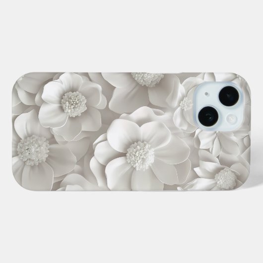 Eleganter 3D-Whitepaper Case-Mate iPhone Hülle (Rückseite (Horizontal))
