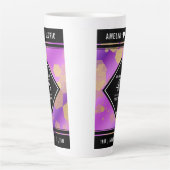 Eleganter 48. Amethyst-Hochzeitstag Milchtasse (Vorderseite)